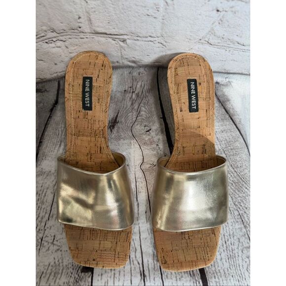 Nine West wedge sandal size 9.5 - Picture 2 of 8